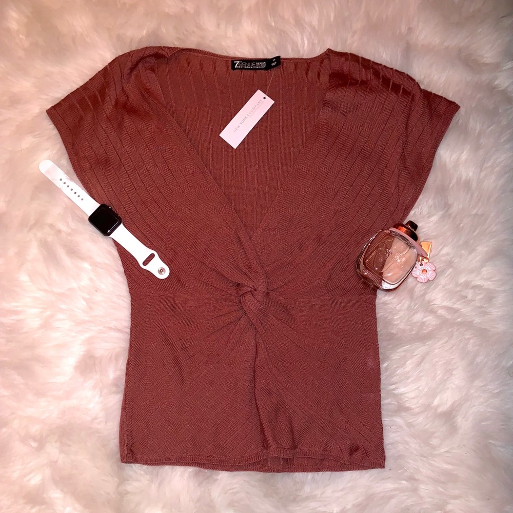 New York & Company Mauve Blouse
